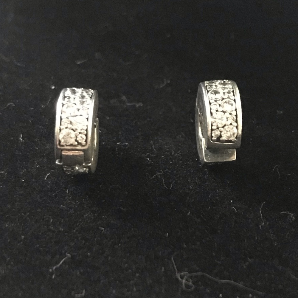 Pandora Shining Elegance Clips (2), Clear CZ